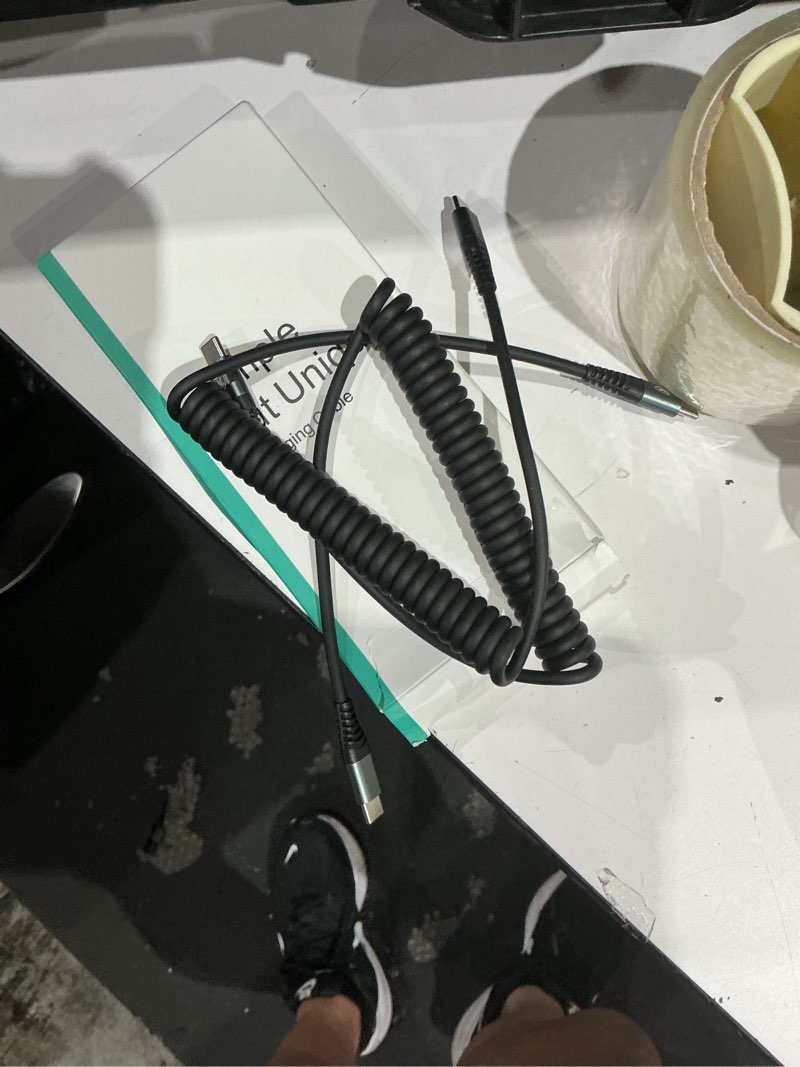 Condition photo showing Good Condition for usb c to c cable 3ft 2pack coiled usb c charger cable for car type c fast charging cable for iphone 17/16/15/plus/pro/pro max/samsung galaxy s23 3ft black