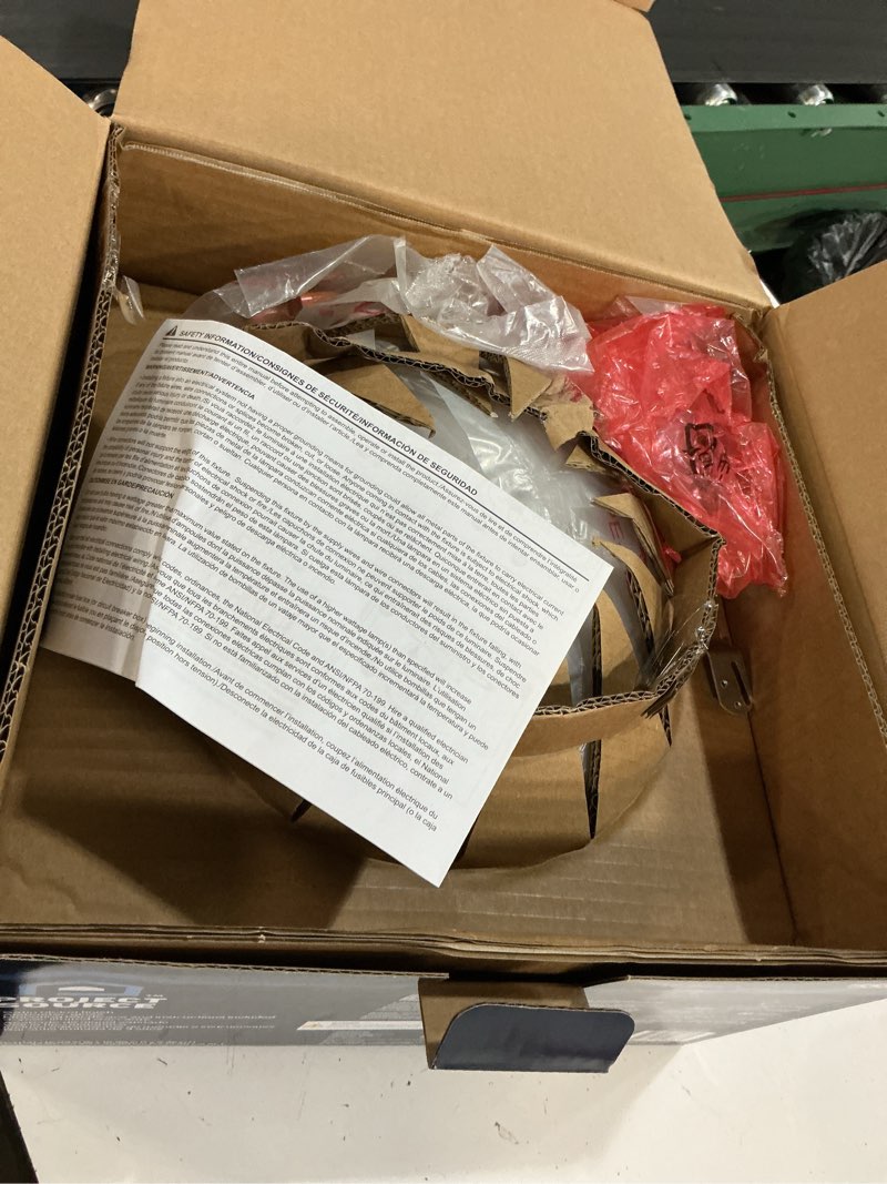 Condition photo showing Good Condition for project source 2-light 13-in satin nickel led, flush mount light (2-pack)