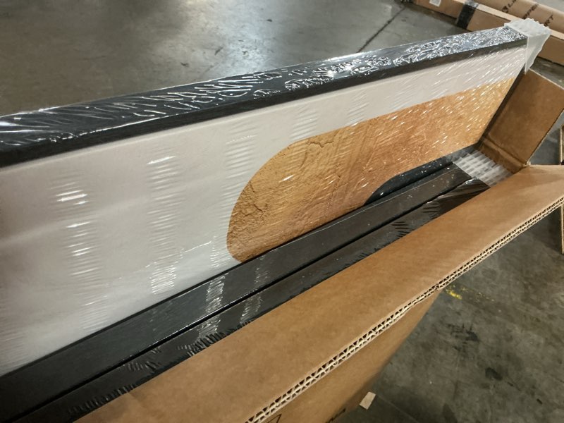 Condition photo showing Good Condition for Large Framed Gold Abstract Geometric Wall Art for LIving Room, 3 Piece Modern Canvas Prints Paintings Artwork for Walls, Minimalist Black White Gold Pictures for Hallway Office Wall Decor 24x36 Inch 24" W x 36" H x 3Pcs Bold