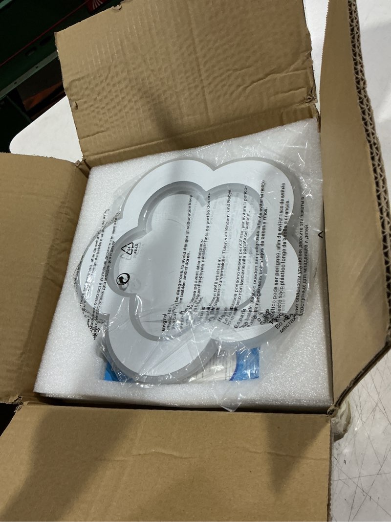 Condition photo showing Good Condition for modern led ceiling light 9.8inch small ceiling light fixture 21w with remote control(3000k-6000k) close to ceiling lights for hallway entryway corridors kitchen laundry room (white) white 9.8inch-1pack