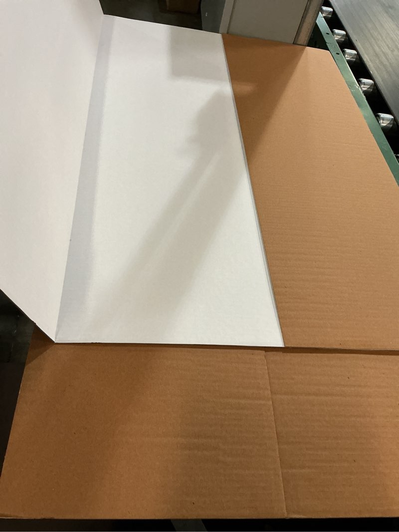 Condition photo showing Good Condition for white trifold presentation board 36" x 48" (pack of 2) self-adhesive science subtitles included - display exhibition board lightweight and portable with smooth surface - by emraw 36" x 48" 2