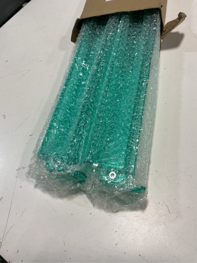 Condition photo showing New/Like New for 4 Pack Mahjong Racks with Pushers Clear Light Green Acrylic American Majiang Tile Racks Imports Accessories Racks with Built-in Pushers(Light Green Transparent