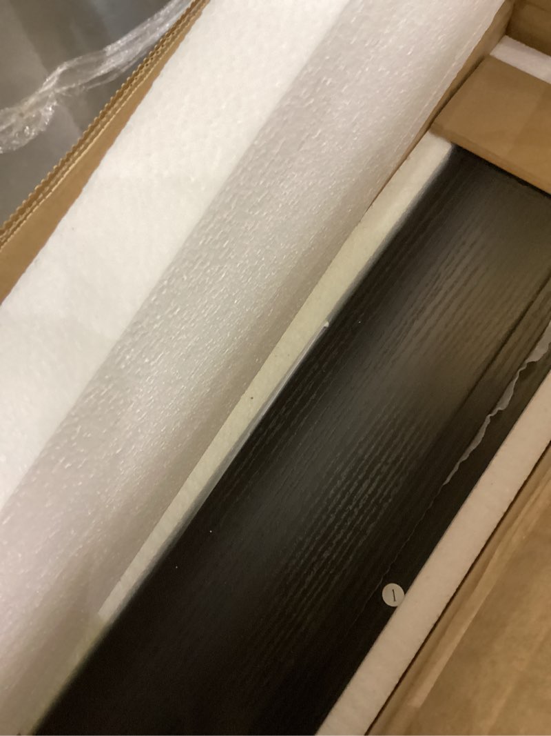 Condition photo showing As Is for Hanobe Washer Dryer Countertop Topper : Wood Laundry Table Top - Over Washer and Dryer for Laundry Room