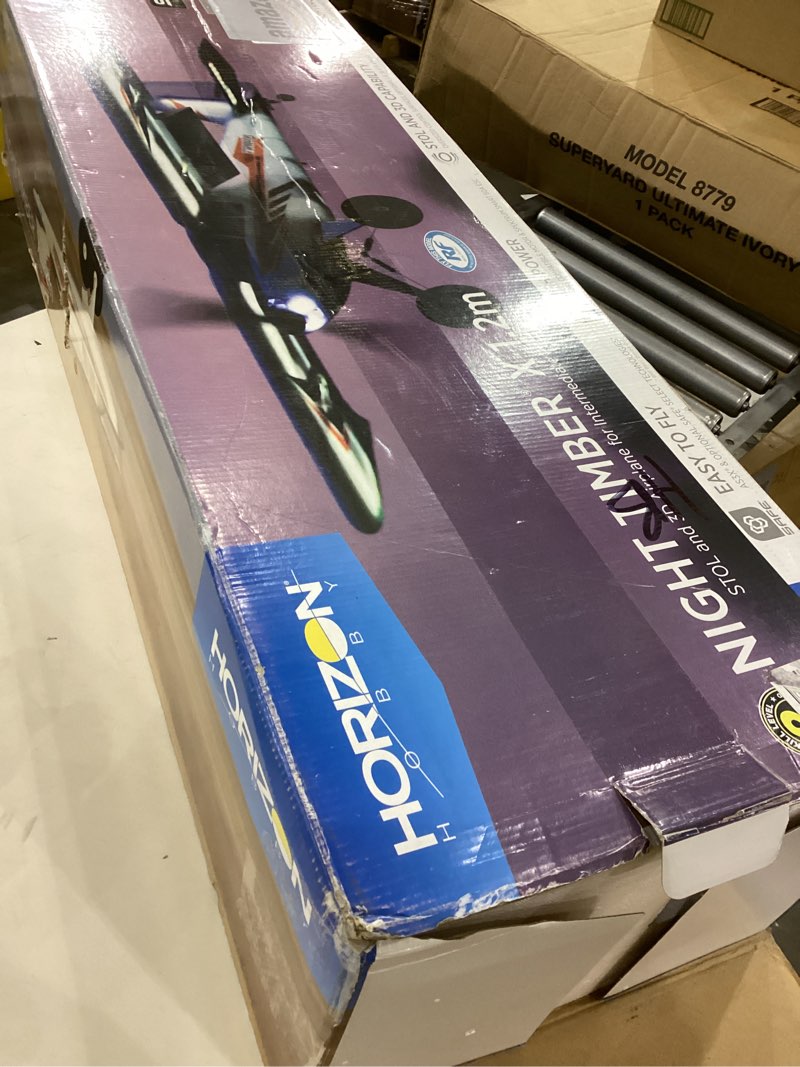 Condition photo showing Good Condition for E-flite RC Airplane Night Timber X 1.2m BNF Basic Transmitter Battery and Charger not includedwith AS3X & Safe Select EFL13850