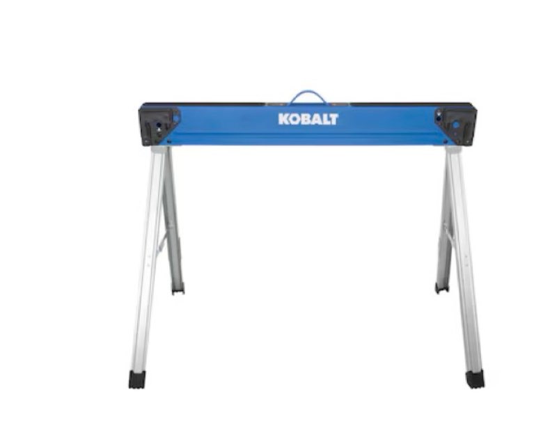 kobalt 43-in w x 30-in h steel saw horse ( 1100-lb capacity)