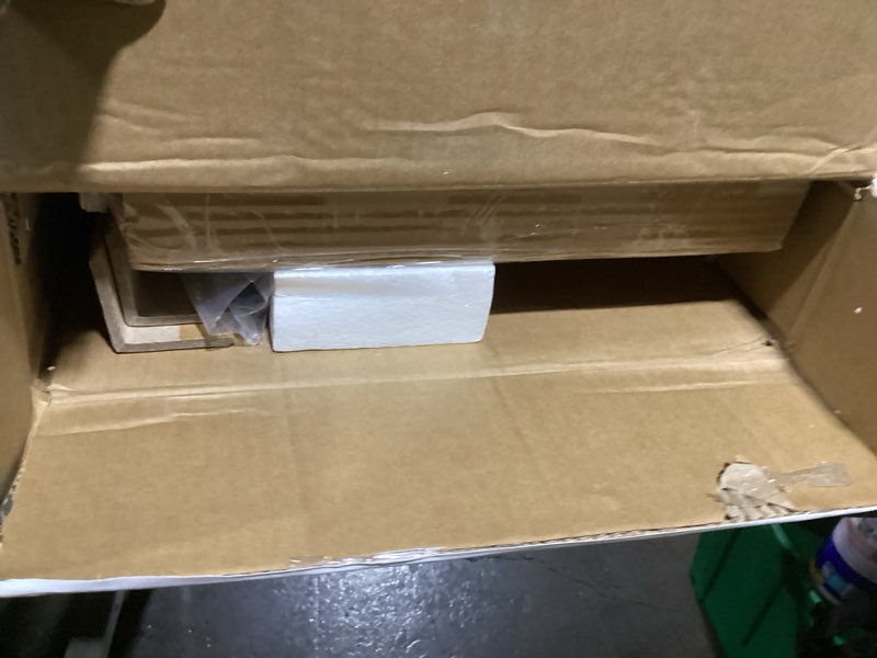 Condition photo showing Good Condition for 3-Tier Shoe Rack, Z-Frame Wooden Shoe Shelf with Durable Metal Shelves for Hallway, Living Room, Closet, Bedroom (Rustic)