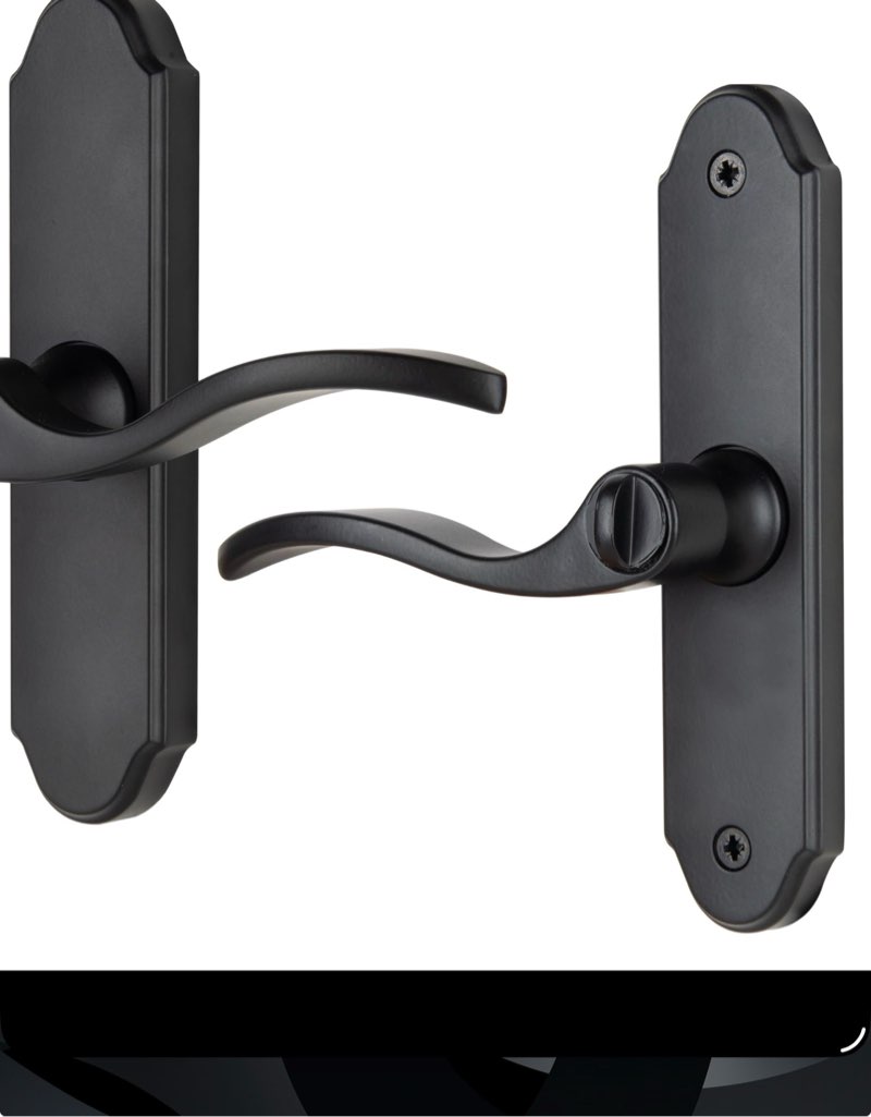 wright products serenade mortise lever set with built-in keyed deadbolt, matte black – fits wood core & storm doors, reversible handle, security lock with 2 keys ( 2 pack)