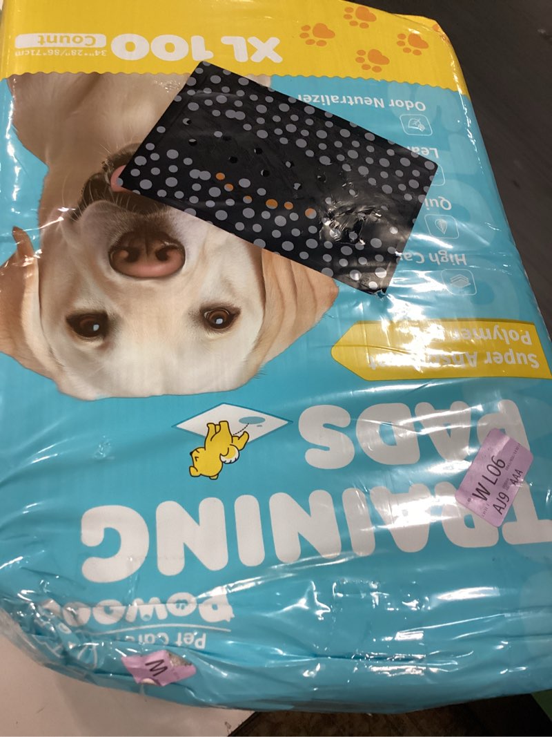 Condition photo showing New/Like New for 100-pack extra large pee pads - 34" x 28" puppy pads for dogs with 6-layer leakproof protection, disposable and quick-dry dog pads with high absorbency for easy potty training 34" x 28" - 100 packs