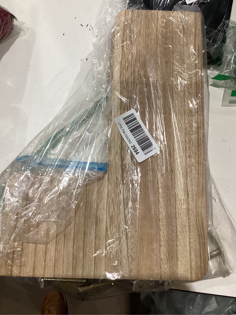 Condition photo showing Good Condition for floating corner shelves set of 3, solid wood picture wall shelf, floating shelves for storage for bedroom kitchen bathroom living room (light burnt)