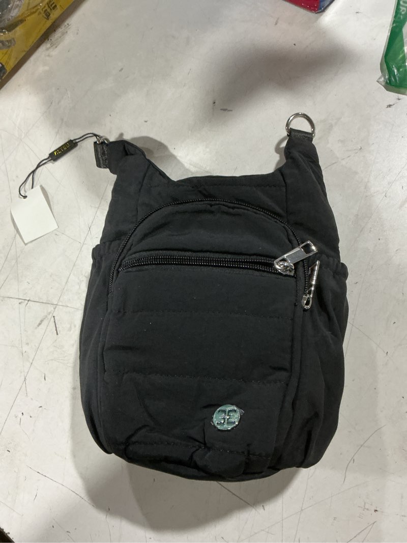Condition photo showing Good Condition for telena water bottle holder with strap rfid crossbody bags for women for walking, hiking, cycling black