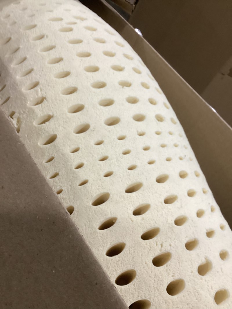 Condition photo showing Good Condition for 7 Zone Green Natural Organic Latex Mattress Topper Full Size - 2 inch - Soft Plush Pillow Top - GOLS Certified Latex Foam Bed Pad for Side Sleepers Zonal Support Durable and Breathable Bed Full / 2 inch / Soft