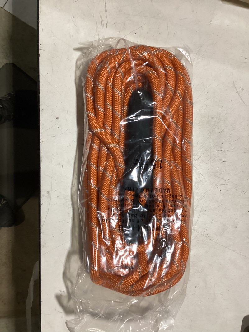 Condition photo showing Good Condition for long dog leash for dog training 16ft/20ft/30ft/50ft/100ft, lockable hook reflective leash, heavy duty dogs lead tie out rope for large medium small dogs outside walking, playing, camping, or yard 50ft*1/2 inch orange