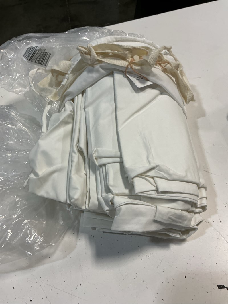 Condition photo showing Good Condition for quince classic organic percale  cover set, full/queen, white