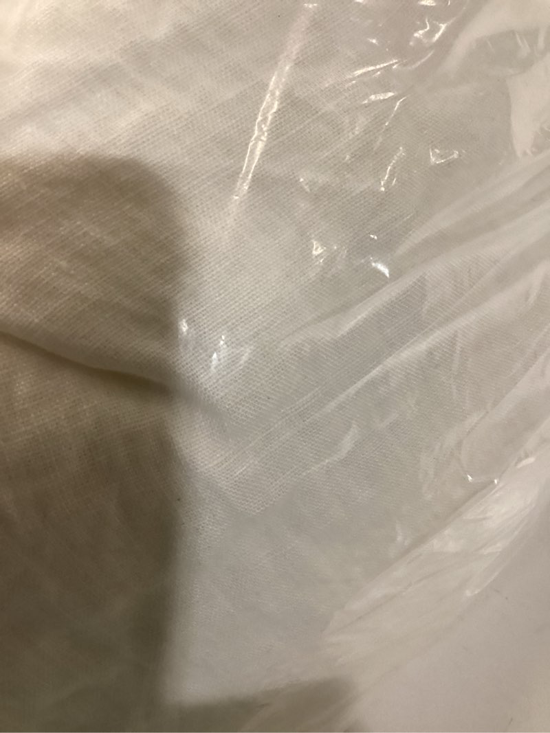 Condition photo showing Good Condition for european linen piped deluxe bedding bundle, king, white/toffee