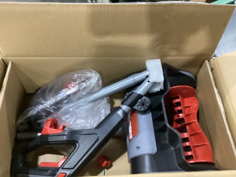 Condition photo showing New/Like New for ework corded snow shovel 11-inch 1200w 10a powerful electric snow shovels, 6-inch clearing depth, 23-foot max throw distance, power snow blower for driveway, steps, sidewalk, porch 10 amp snow shovel 11"