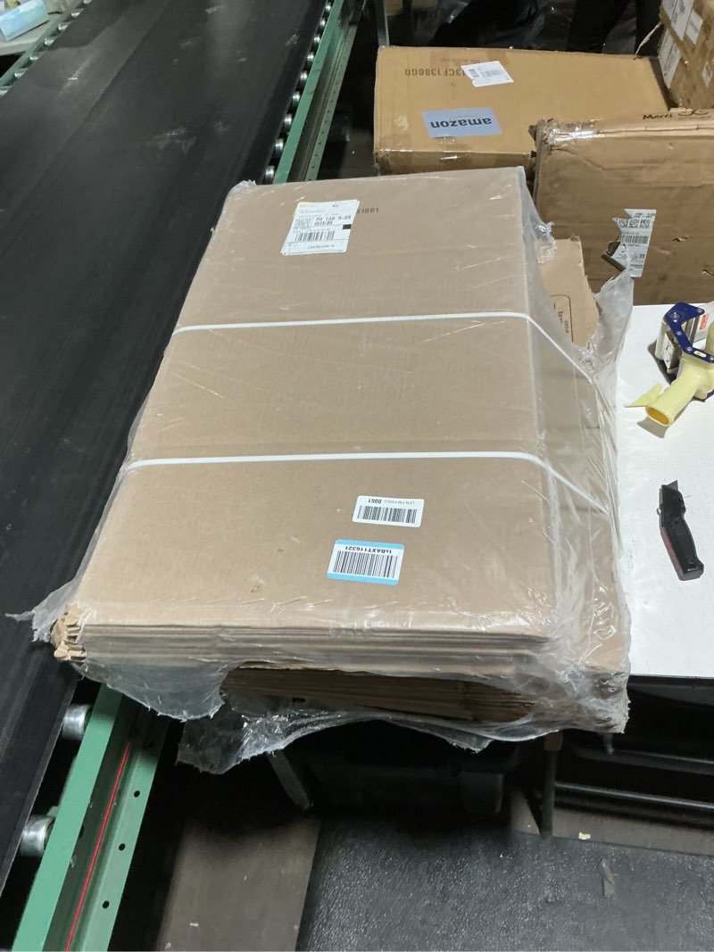 Condition photo showing New/Like New for amazon basics cardboard moving boxes in small, medium and large sizes (assorted), pack of 30, brown assorted, 450-pack