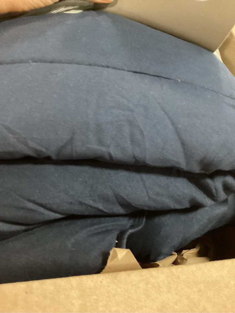 Condition photo showing Good Condition for bare home comforter set - twin/twin extra long size - ultra-soft - goose down alternative - premium 1800 series - all season warmth (twin/twin xl, midnight) twin/twin xl 14 - midnight blue