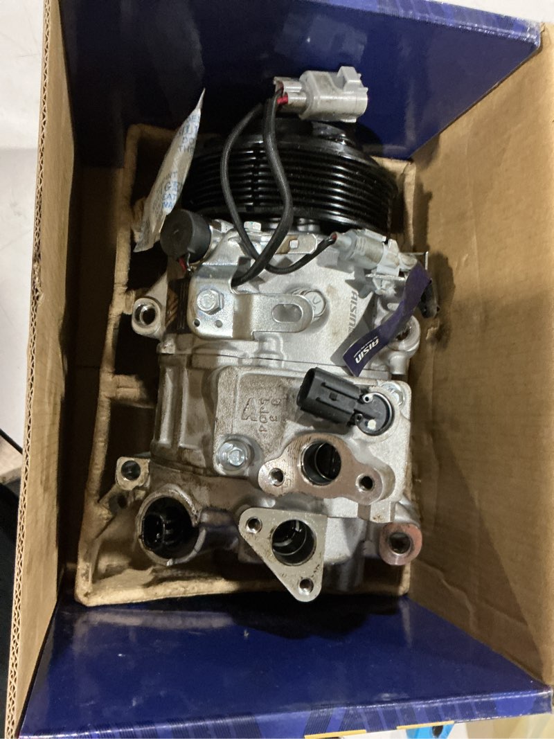 Condition photo showing As Is for aisin aftermarket acct-00574 air conditioner ac compressor - compatible with toyota camry 2012-2017, highlander 2011-2013, sienna 2011-2016, lexus es350 2013-2018 - 3.5l