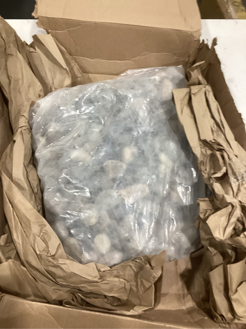 Condition photo showing Good Condition for pulovin 40 lbs river rocks for landscaping, 1"-2" decorative garden stones for plants, flower pots, vase, walkways, yard, natural rocks for aquarium, fish tank 40.0 pounds 1-2 inch