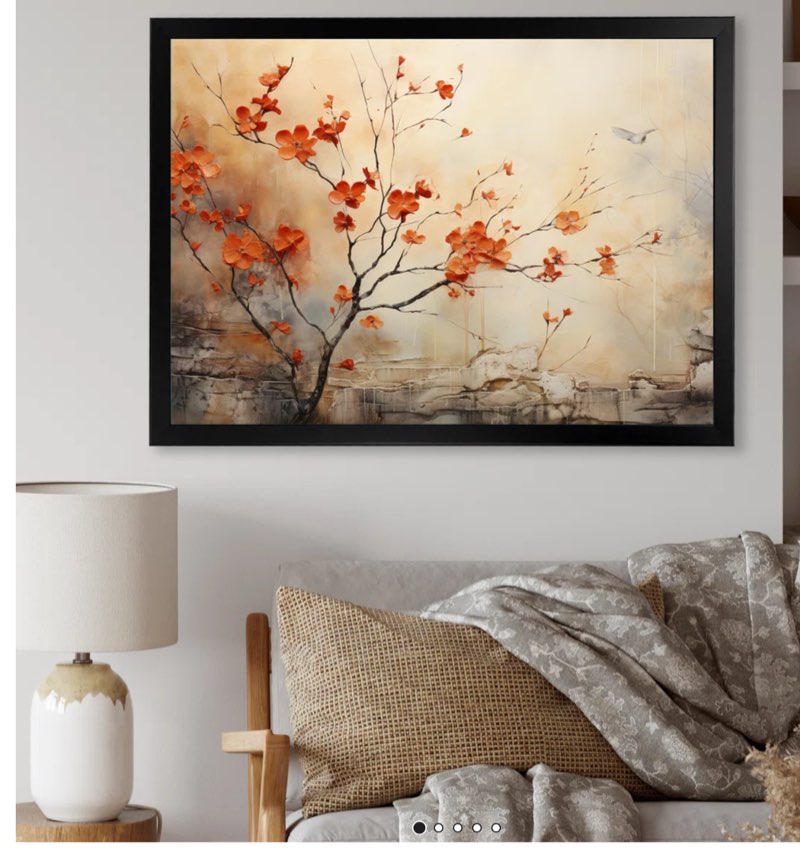 Maple Trees Glowing Embers I On Canvas Print 24" H x 32" W x 1" D