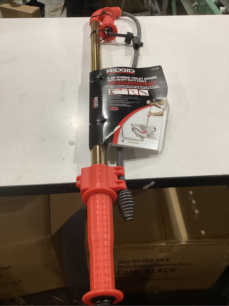 Condition photo showing New/Like New for ridgid 56658 k-6p 6' toilet auger w/bulb head