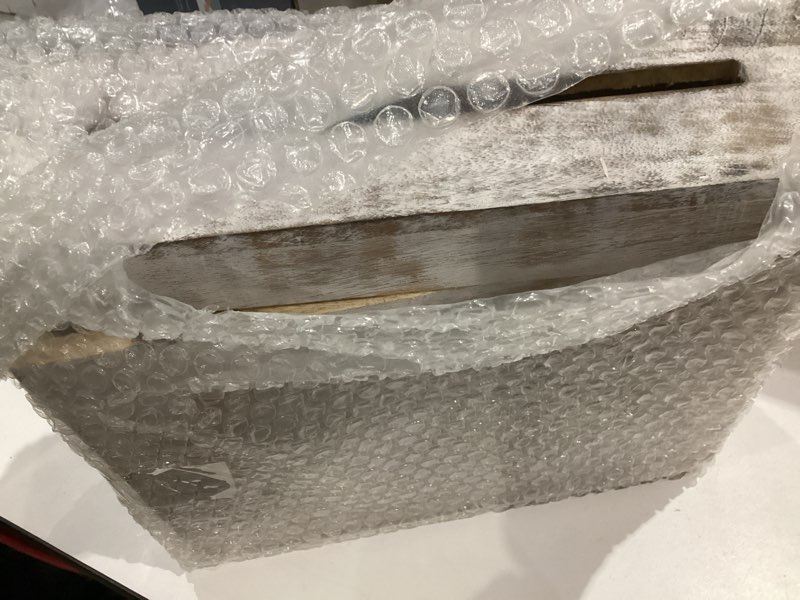 Condition photo showing As Is for Wedding Card Box with Card Slit and Lock 12"X10"X4.5"- Gift Wishing Well Card Box for Weddings, Receptions, Birthdays, Graduations, Baby Showers, Honeymoon Funds LF (WHITE)