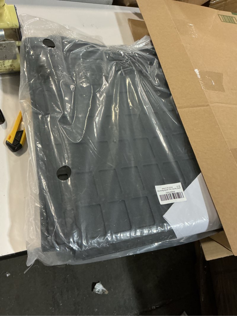 Condition photo showing New/Like New for powoq Cargo Mat Compatible with 2018-2025 Jeep Wrangler JL Unlimited 4 Door Backrest Mat Trunk Mat TPE Replacement for 18-25 Jeep Wrangler JL 4X4 Accessories (Fit 18-25 JL 4X4,Trunk Mat+Backrest Mat) Trunk Mat+Backrest Mat Compatible with 18-25 JL 4X4