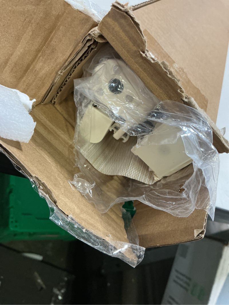 Condition photo showing As Is for No Drill Cordless Zebra Blinds for Windows, Linen High Precision Fabrics, 34" W x 48" H Linen - Beige Linen - Beige 34" W x 48" H