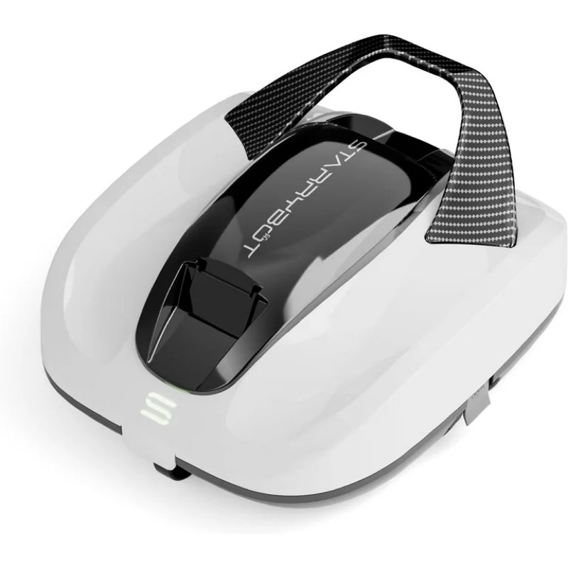 Starrybot Cordless Robotic Pool Cleaner, Portable Swimming Robotic Pool Vacuum Self-Parking Technology, Ideal for Above-Ground Pools
