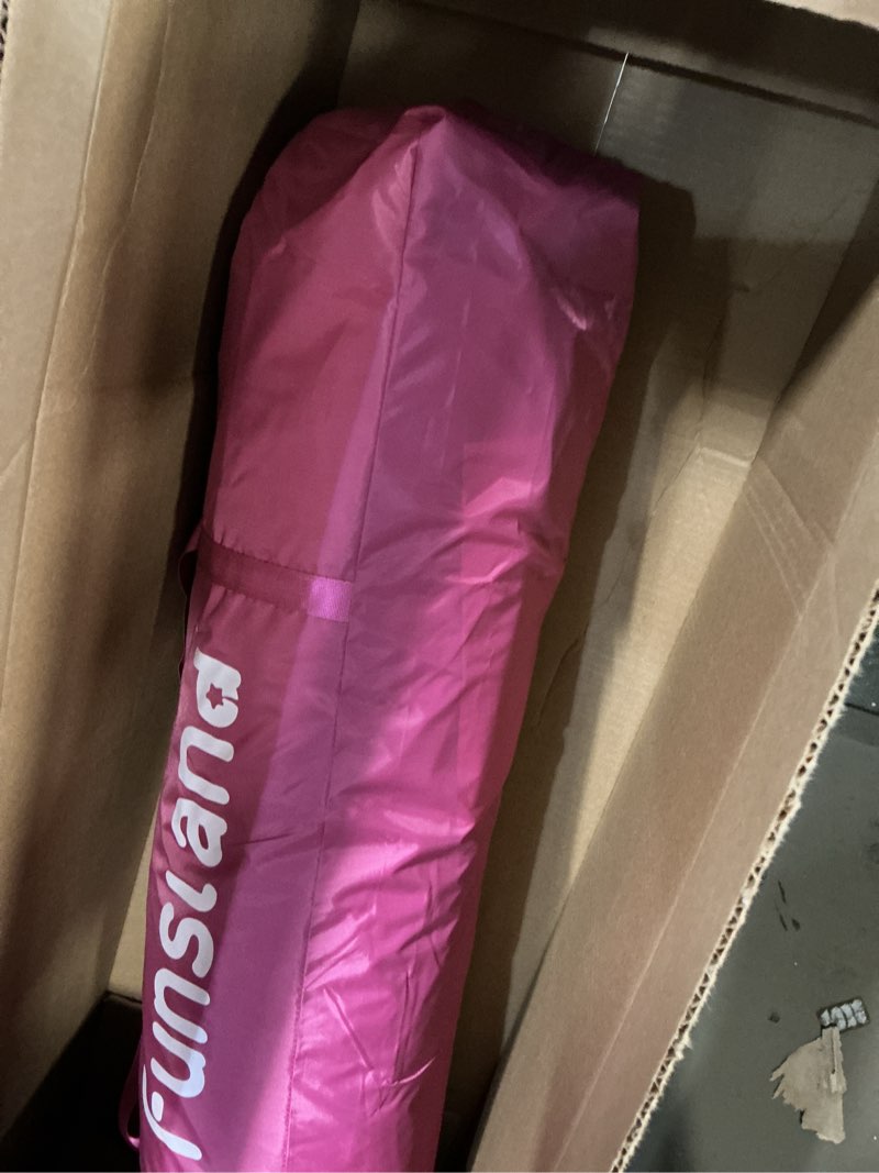 Condition photo showing As Is for Princess Pop-up Play Tent for Girls: 78"x66" Large Playhouse Castle for Kids Indoor & Outdoor (Pink) Pincess Pop up Tent