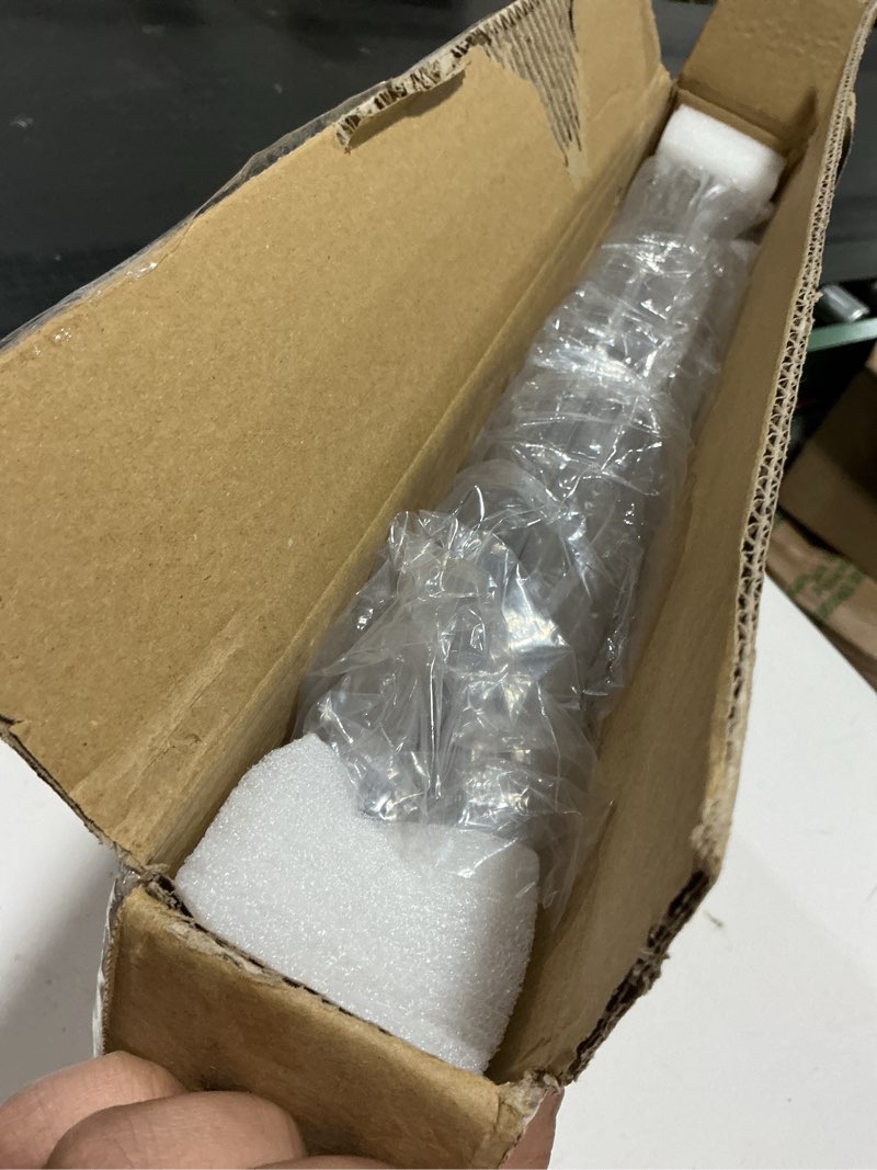 Condition photo showing New/Like New for 2 pack xxx-large clear display case 17.7" x 13" x 13" extra large display organizer box with magnetic door, stackable acrylic storage bin for boots, shoes, collectibles, bags, figures