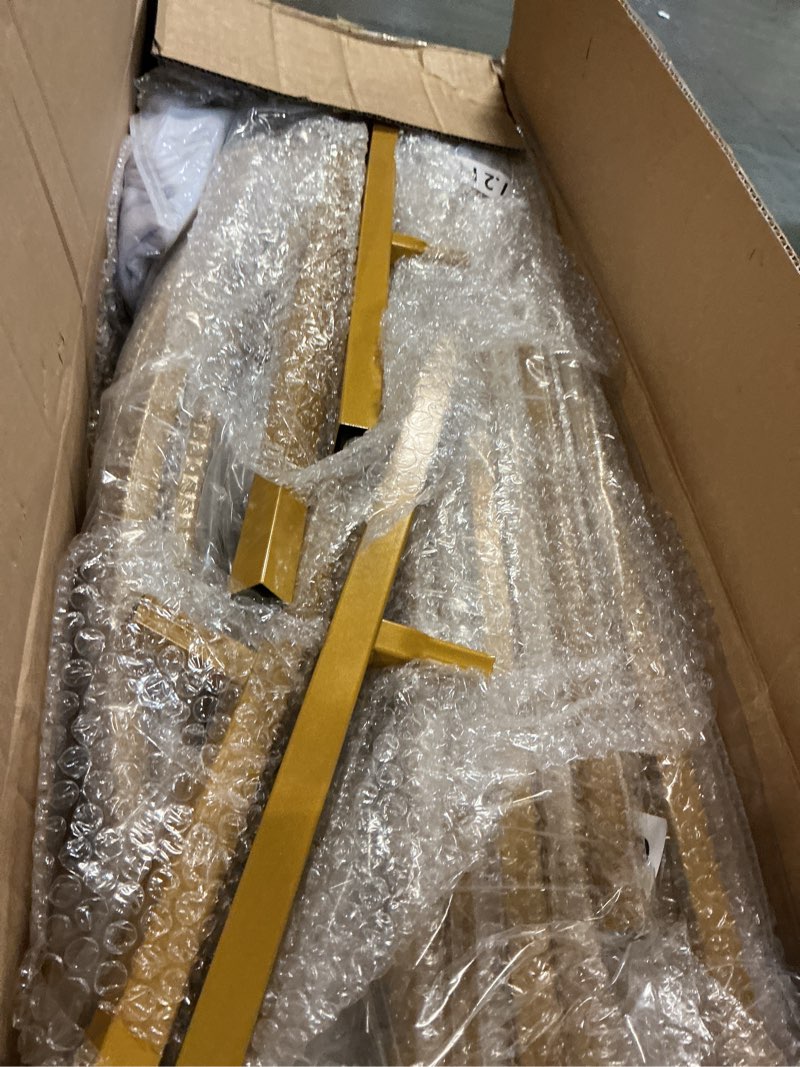 Condition photo showing Good Condition for metal arch backdrop stand and cover set of 2, sturdy 7.2ft, 6ft party backdrop set, wedding arch frame and cover set for birthday, baby shower,christmas, anniversary 7.2ft, 6ft white