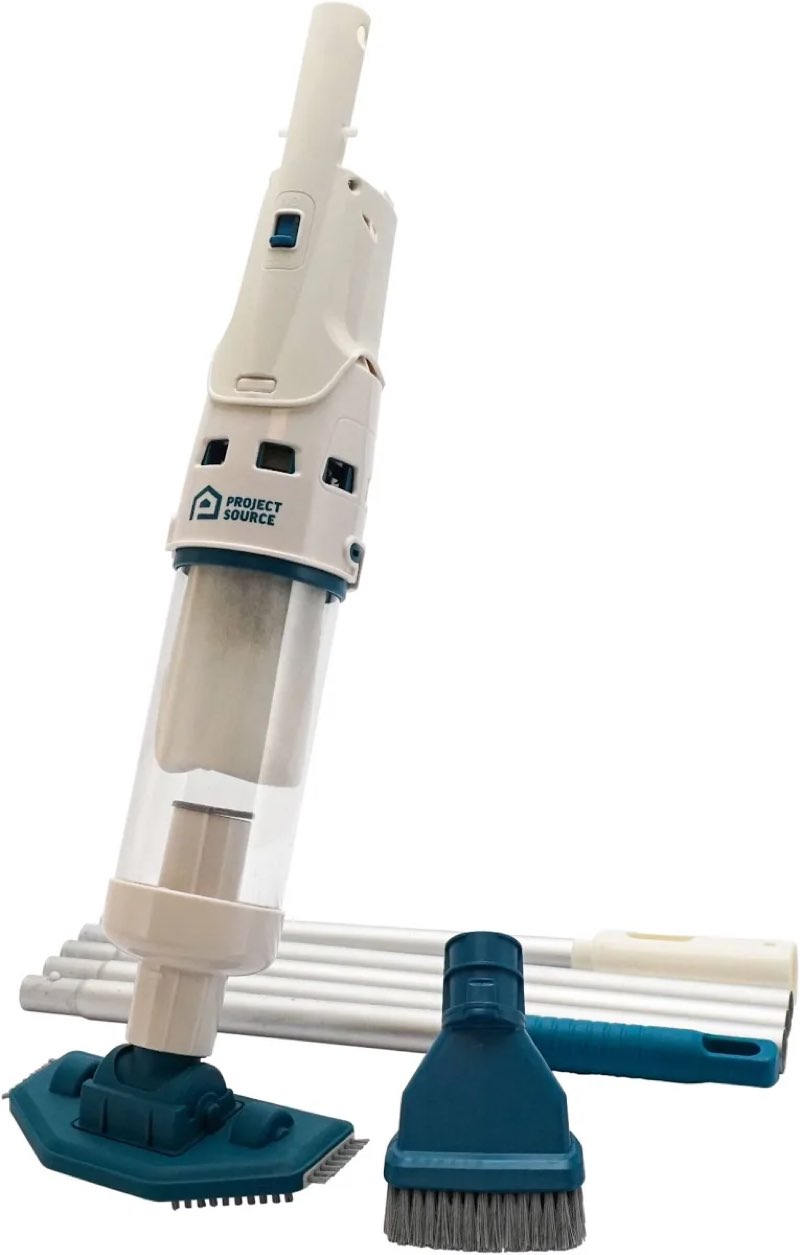 project source 7.5-inches handheld pool vacuum
