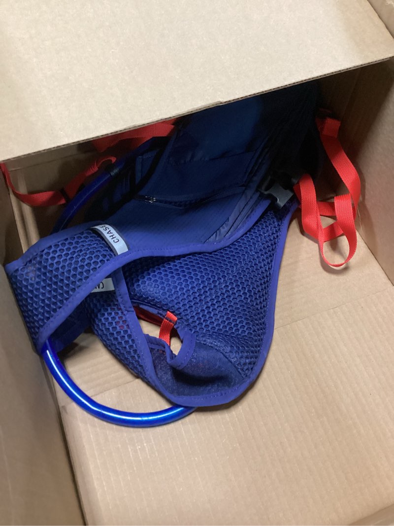 Condition photo showing Good Condition for camelbak chase race 4 bike vest hydration reservoir deap sea