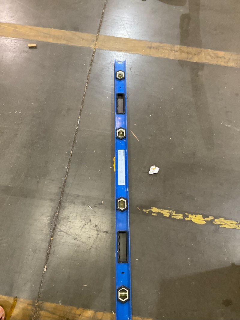 Condition photo showing As Is for 48” aluminum i-beam level