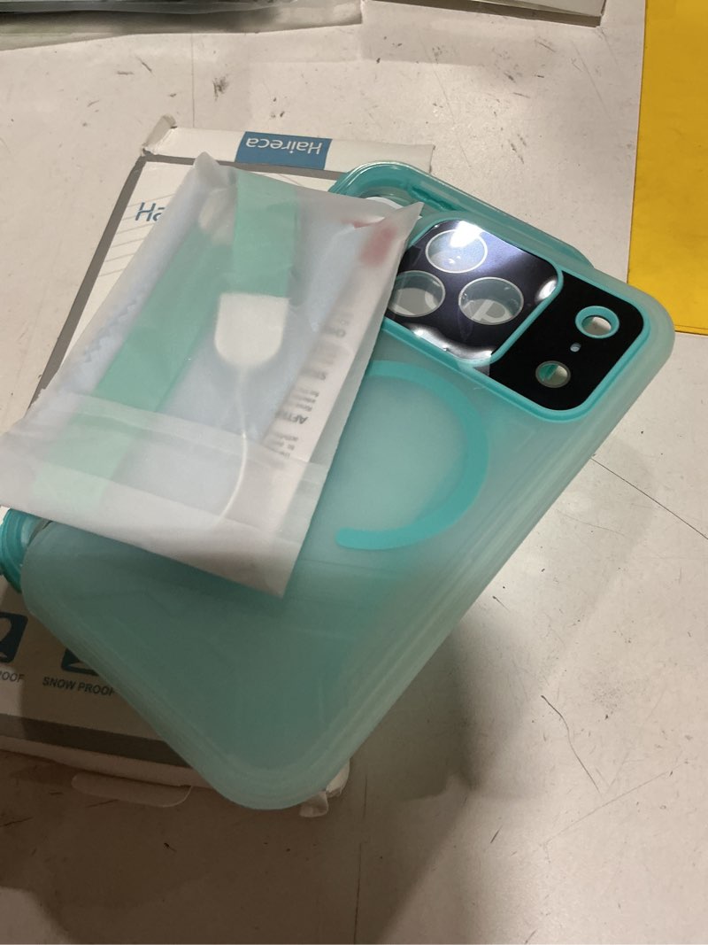 Condition photo showing New/Like New for for iphone 17 pro waterproof case with magsafe, built-in [camera & screen protector] [lanyard], ip68 water proof full body dustproof heavy duty frosted protective phone cover, 6.3" teal teal iphone 17 pro