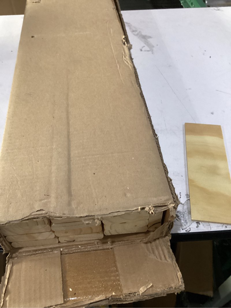 Condition photo showing As Is for incomplete  missing box 2 of 2 twin bed frames with headboard, solid wooden platform bed with corner, modern low profile bed frame, no box spring needed, white