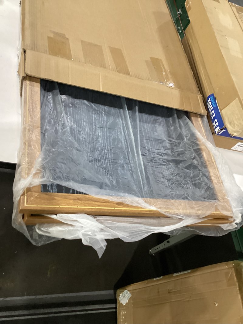 Condition photo showing Good Condition for large abstract gray pastel framed canvas wall art set,neutral watercolor brush stroke wall decor,modern minimalist beige illustration artwork for living room,bedroom,dining room -24"x36"x3 abstract gray pastel framed wall art 36"l x 24"w