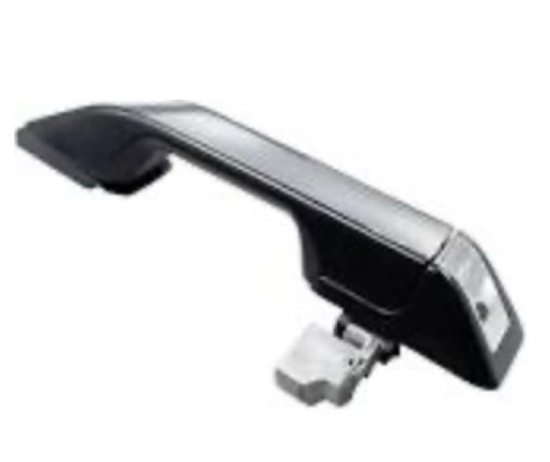 HUYILUN0104 Front Right Passenger Side Exterior Door Handle Chrome with Black Painted Compatible wit
