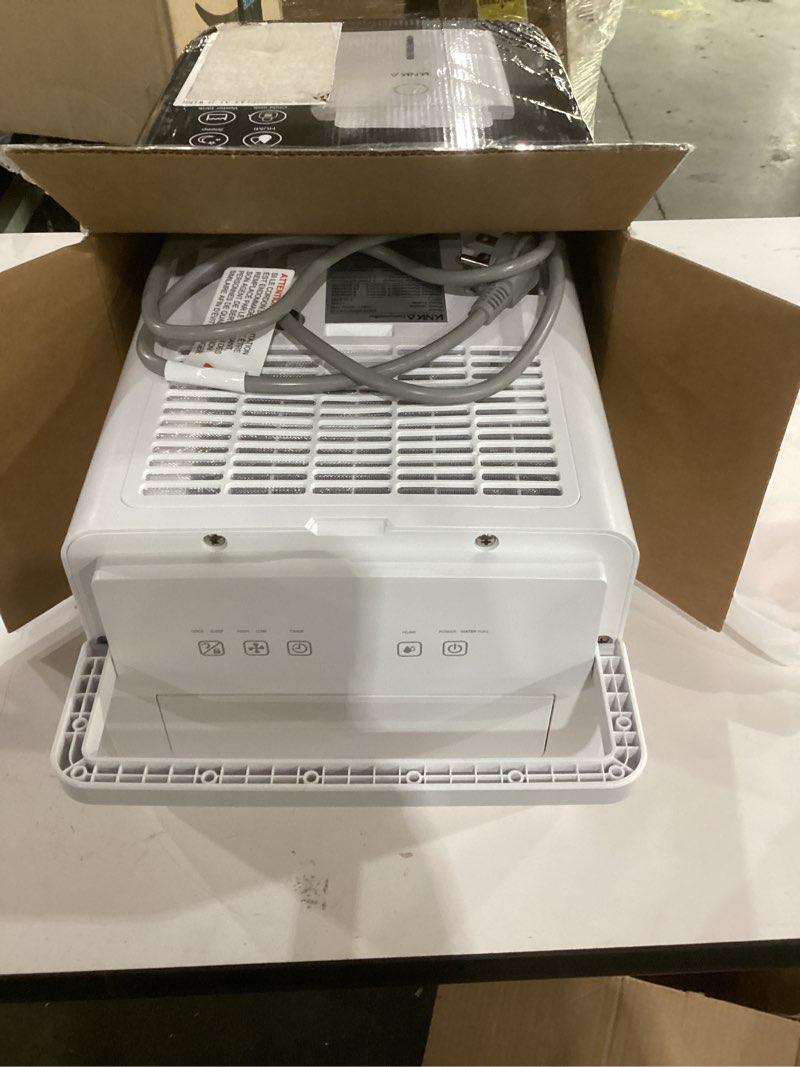 Condition photo showing Good Condition for not tested**** knka 1600 sq.ft dehumidifier for basement, 21 pint dehumidifiers for home with drain hose, continuous drainage, washable filter, intelligent humidistat for bedroom, bathroom, large room max 21 pints