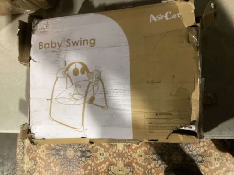 Condition photo showing Good Condition for Baby Swings for Infants, Portable Baby Swing Folds Easy with Adaptable Speed, Music,Timer,Baby Swing Indoor/Outdoor,Infant Swing for Babies 0-6 Months 6-20 lbs Grey