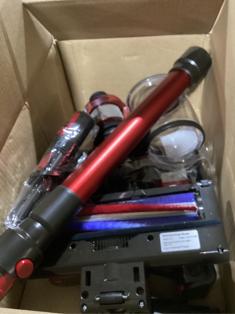Condition photo showing Good Condition for comvtu cordless vacuum cleaner for home, 80,000prm powerful 4 in 1 lightweight stick vacuum with 2 adjustable suctions, max 40 mins runtime, 2600mah rechargeable vacuum cleaners (vermilion)