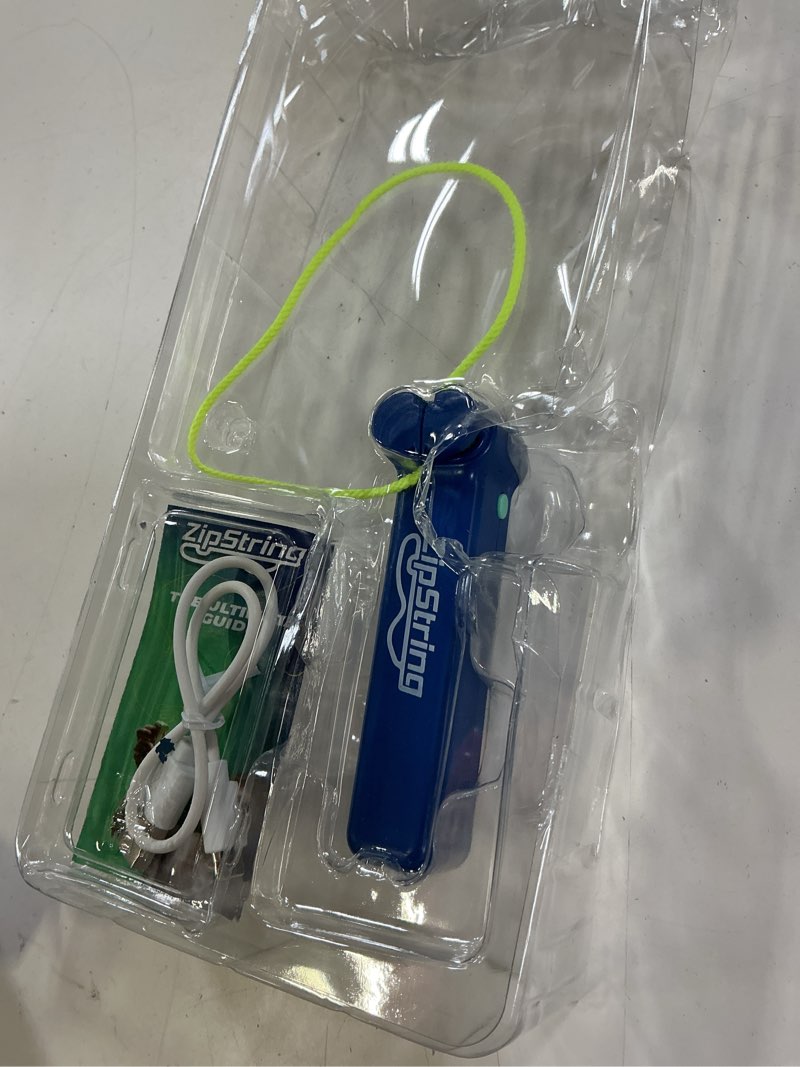 Condition photo showing Good Condition for zipstring , gift for kids and adults, as seen on shark tank, recommended age 4+ years old, bodacious blue