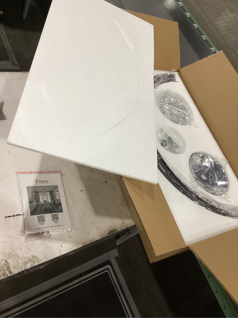 Condition photo showing New/Like New for Vezzio Modern Black Chandelier for Dining Room 10-Light Mid Century Globe Crystal Chandeliers for Kitchen Industrial Light Fixture for Entryway Foyer Hallway Stairs, 22"