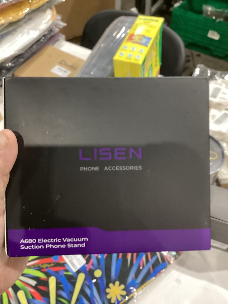 Condition photo showing New/Like New for LISEN Electric Retractable Car Phone Mount, iPhone Vacuum Electric Suction Cup Phone Mount, Suction Cup Magnetic Phone Holder, only for Mirror, for iPhone 17 Pro Max Plus 16 15 ~ X, Samsung Galaxy S25