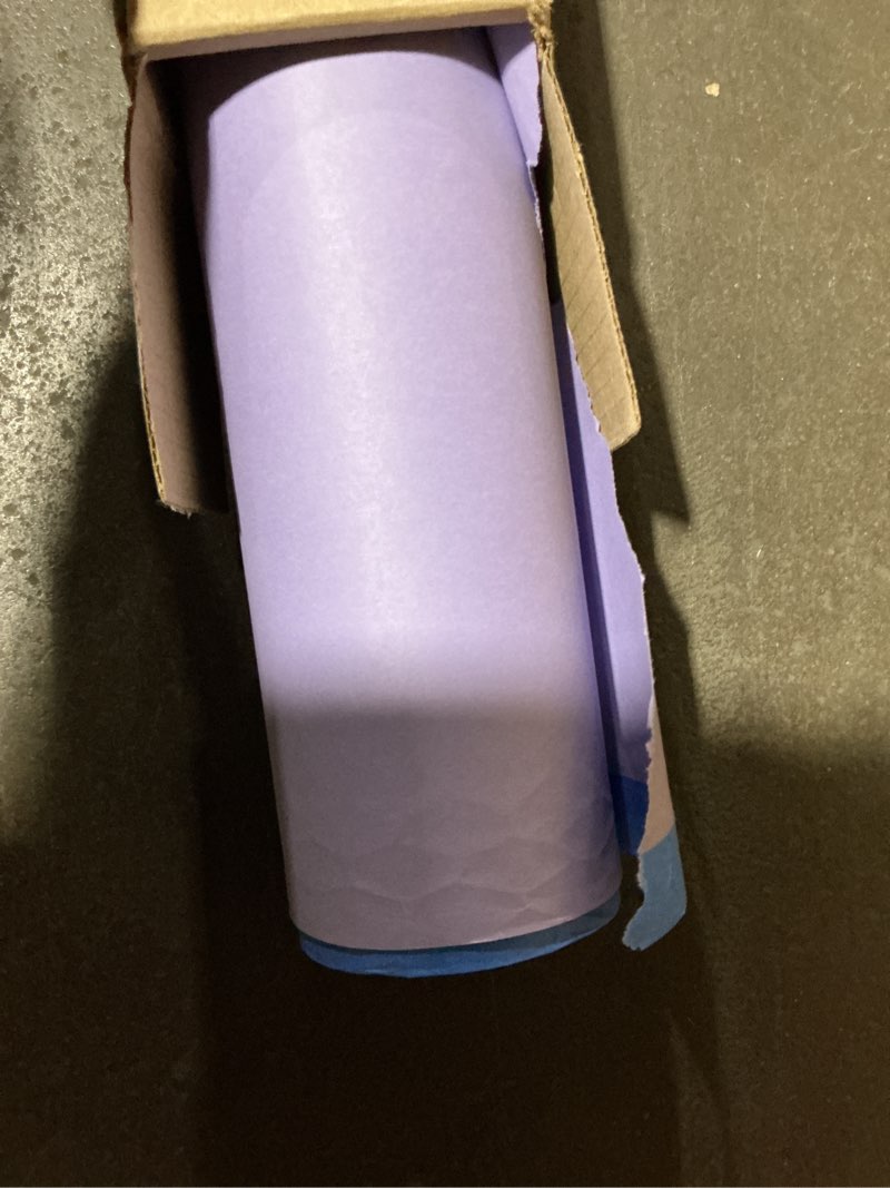 Condition photo showing As Is for savage seamless paper photography backdrop - size 107 inches wide x 36 feet long, backdrop for youtube videos, streaming, interviews and portraits - made in usa 107 in x 36 ft purple