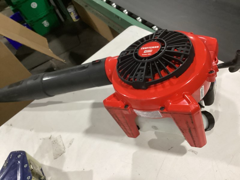 Condition photo showing As Is for craftsman b2000 25-cc 2-cycle 410-cfm 180-mph gas handheld leaf blower