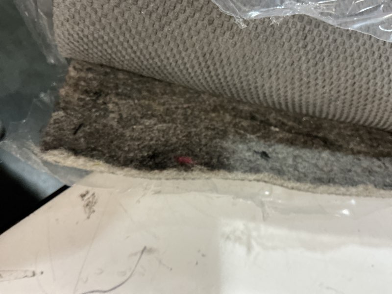 Condition photo showing Good Condition for Ottomanson 3' x 4' Non-Slip Rug Pad Gripper 1/4 Inch Thick Dual Surface Felt + Rubber Gripper - Safe for All Floors, Brown Brown 3' x 4' (Rectangular)
