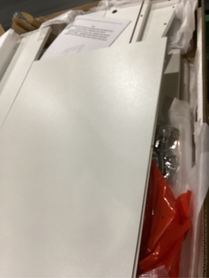 Condition photo showing New/Like New for ALIMORDEN Medicine Cabinet with Mirror and Shelves, Bathroom Wall Cabinet with Jewelry Organizer, Vanity, Recessed or Surface Mount, 30.4" L x 29.5" H, White