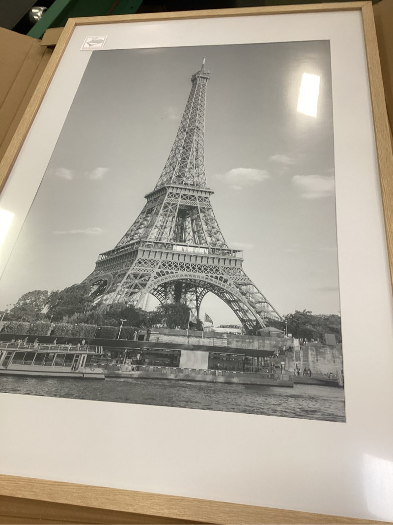 Condition photo showing New/Like New for upsimples 20x30 Poster Frame, Display Pictures 16x24 with Mat or 20x30 Without Mat, Wall Hanging Picture Frame, Natural, 1 Pack Natural 20x30